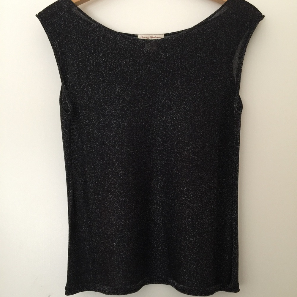 Tommy Bahama black cocktail top
